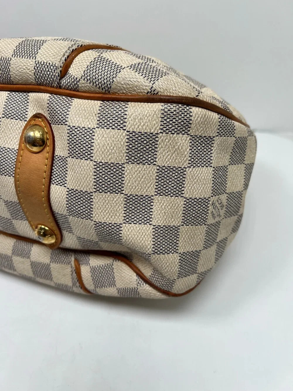 Louis Vuitton LV Shoulder Bag Galliera PM White Damier Azur